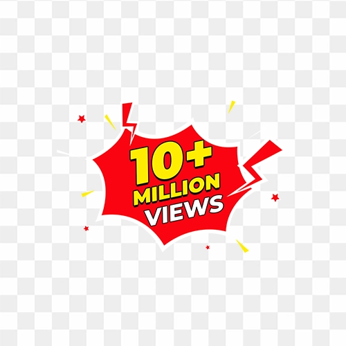 free png image of 10+ million views